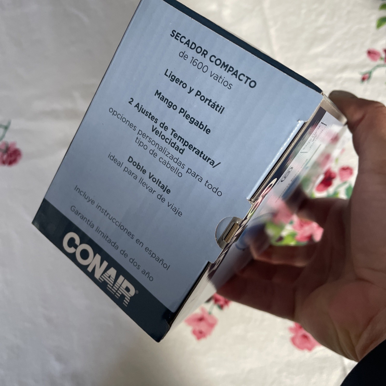 Conair Compact Hair Dryer 1600 Watt Dual Voltage Air BNB Travel Size Guest Bath