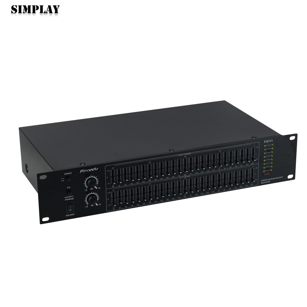EQ231 Dual 25-Band Stereo EQ Graphic Equalizer Professional Bluetooth Equalizer