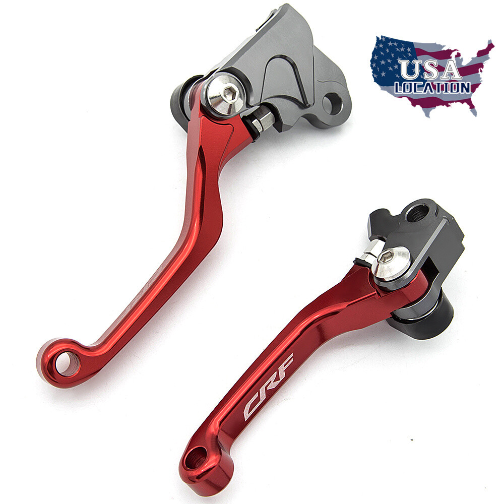 Red For Honda CRF250R CRF450R CRF250X CRF450X CNC Brake Clutch Levers Dirt Bike