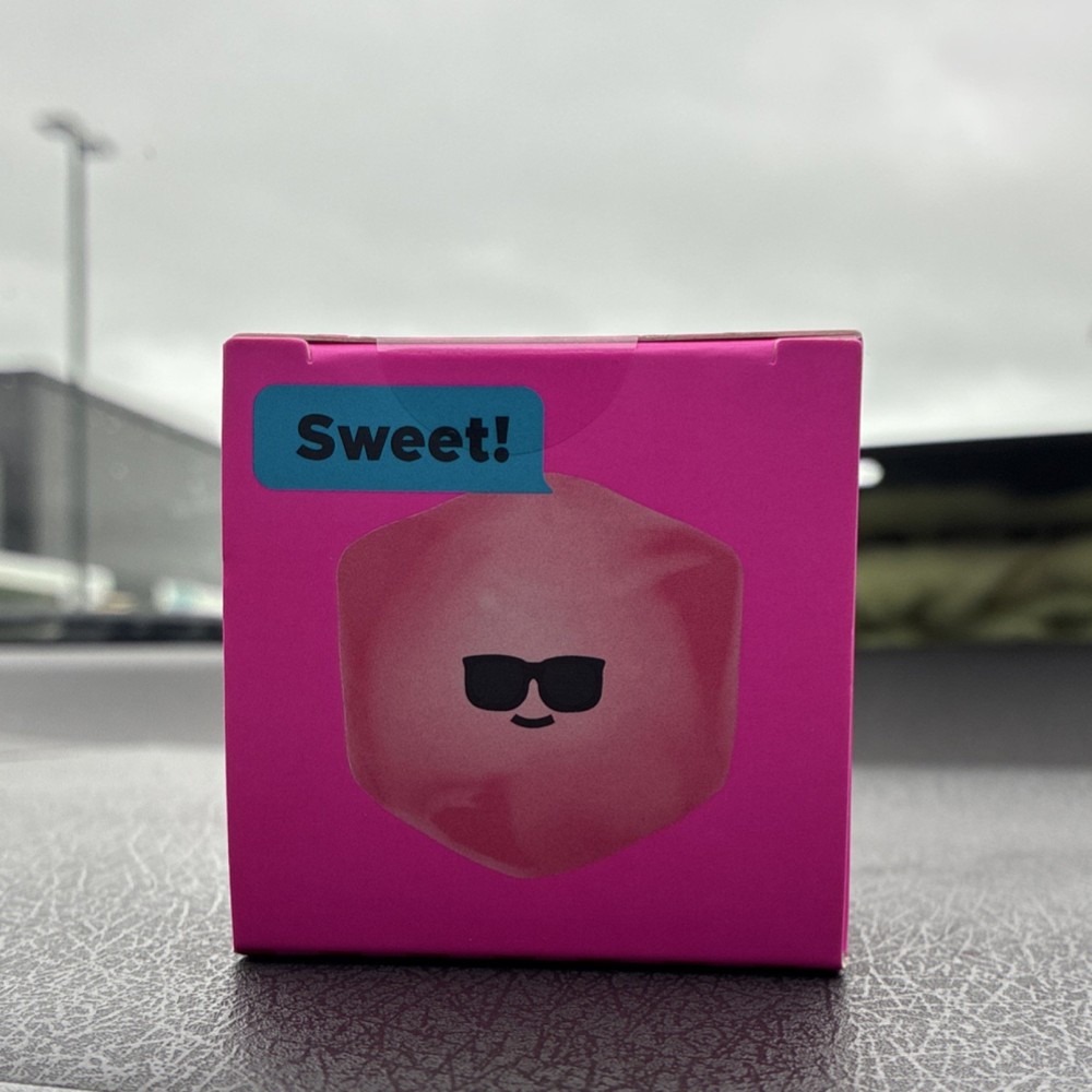 Cool Cube Squishy Pink Tactile Squeeze Toy