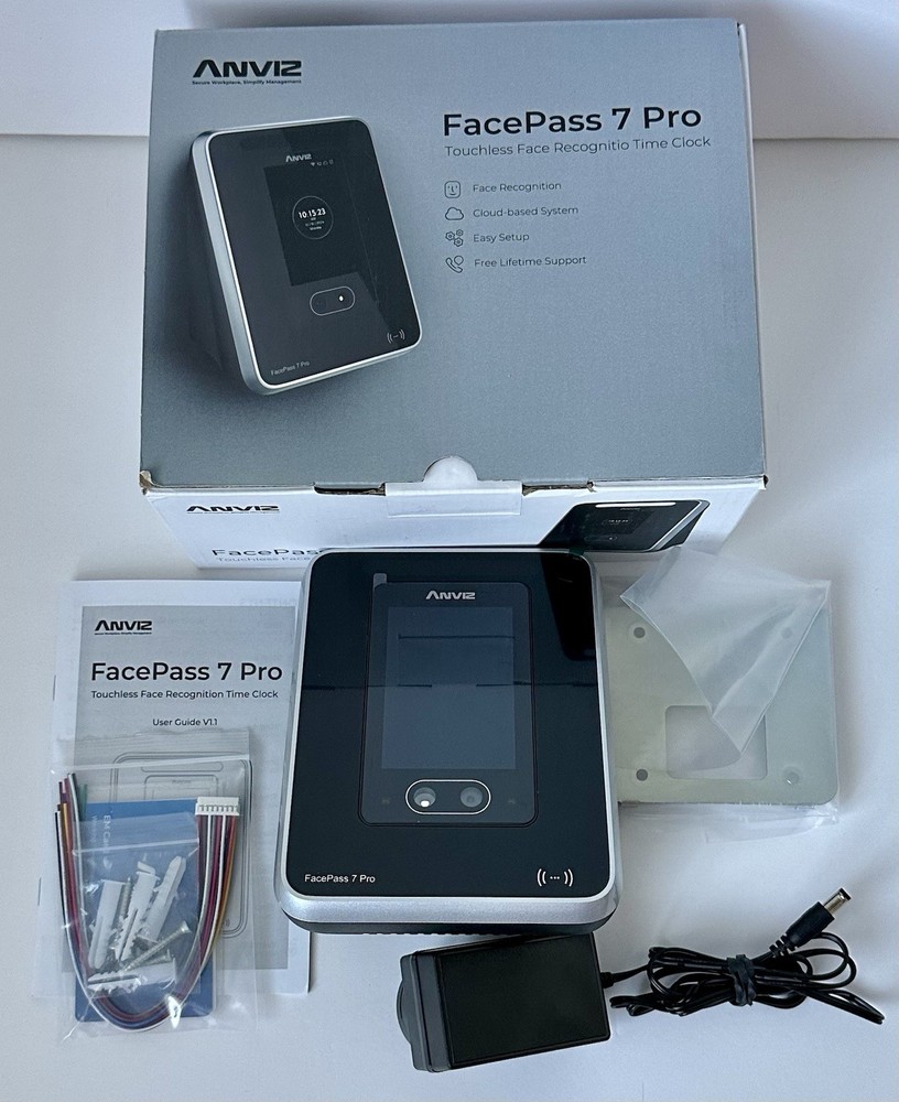ANVIZ FacePass 7 Pro Biometric Clock Touch-less Face Recognition Time Clock