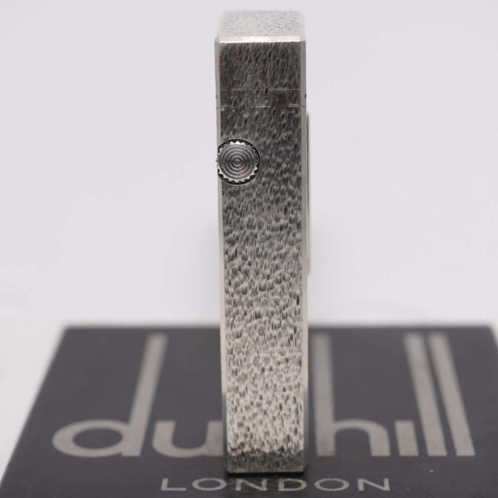 Dunhill Lighter Silver Sand Pattern-Ultrasonically Cleaned_Working