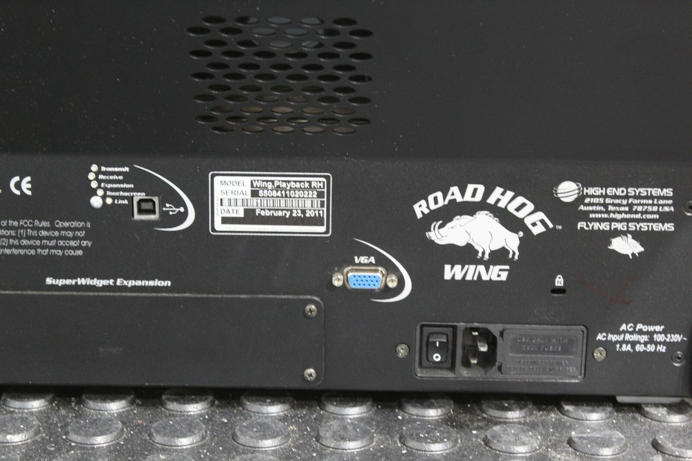 High End Systems Road Hog Playback Wing RH Great Condition Fully Tested