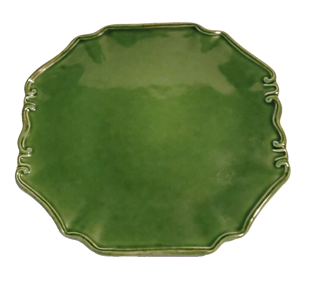 Style-Eyes by Boum Bros™ Ceramic Serving Platter Scroll-Work Edging Decorative