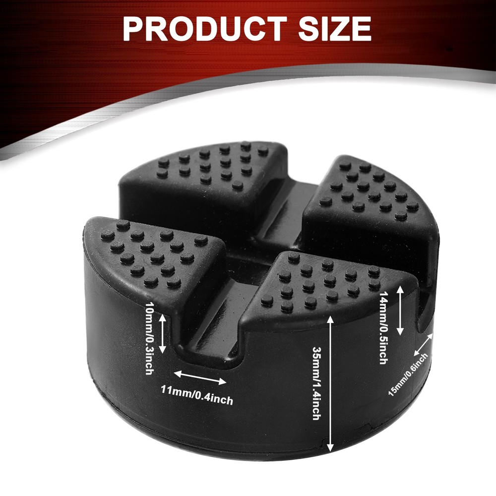 Rubber Jack Pad Adapter Lift Tool Stand Pinch Weld Floor Frame Rail Protector US