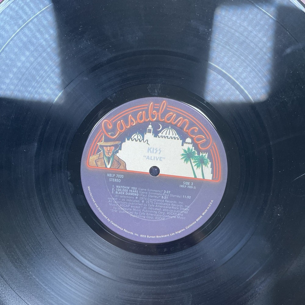 KISS ALIVE! LP Vinyl Album 1975 1976 Solo NBLP 7020 Terre Haute Pressing