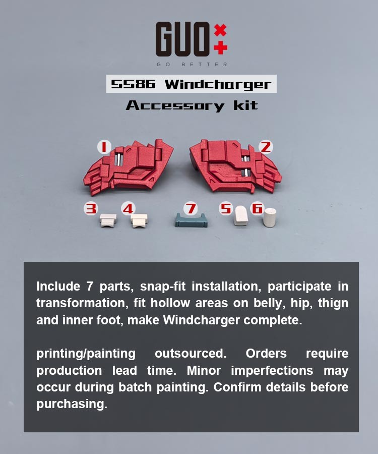 Pre-sale! GO BETTER 3D DIY Filler Upgrade Kit For SS86 Windcharger Filling Parts