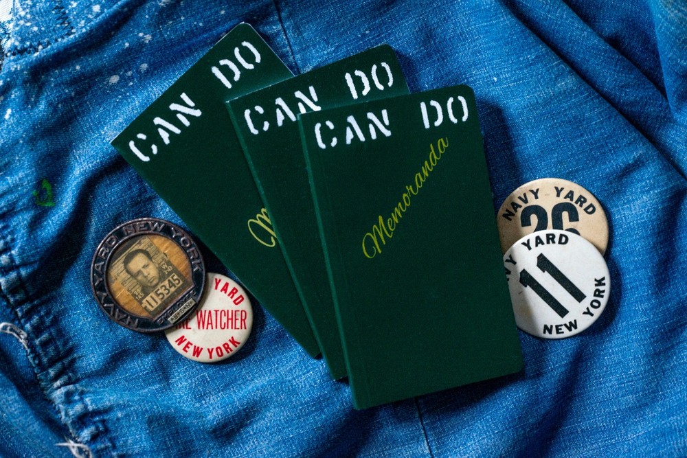 3 Pack Custom Hand Stenciled "Can Do" Memoranda Field Notebook Notes Made USA