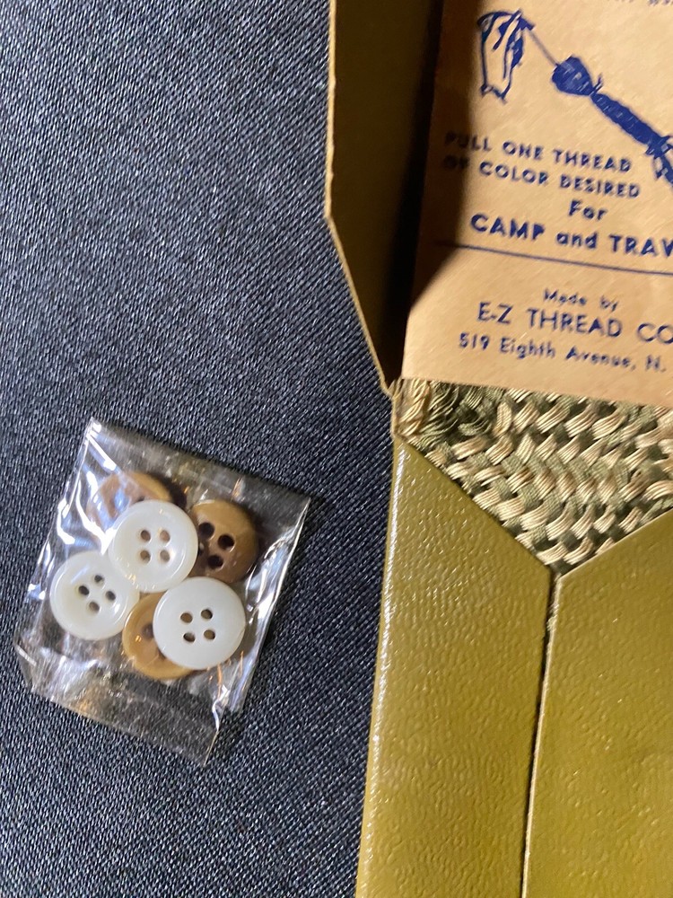 WWII Army Sewing Kit Seagram’s Distillers Corp.
