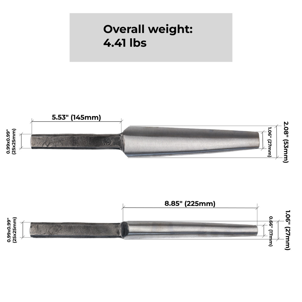 Blacksmith Tomahawk Eye Drift Mandrel Blacksmith Forging Tools 4.4lb 16.33"