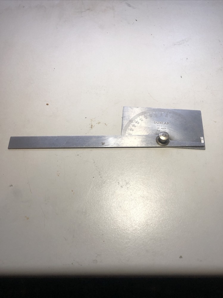 Dunlap 180 Degree Square Head Protractor