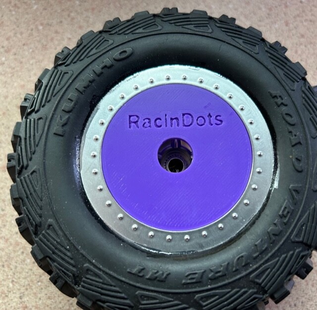 Slash SOLID SPOKE (2WD) Wheel Dots Covers Mudboss- "Gen 2" Design by RacinDots