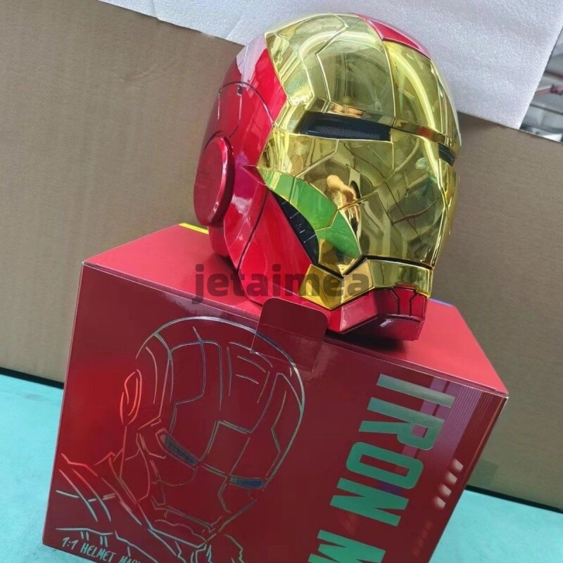 US! Iron Man Gold Mask Cosplay AUTOKING MK5 1:1 Helmet Wearable Voice-control