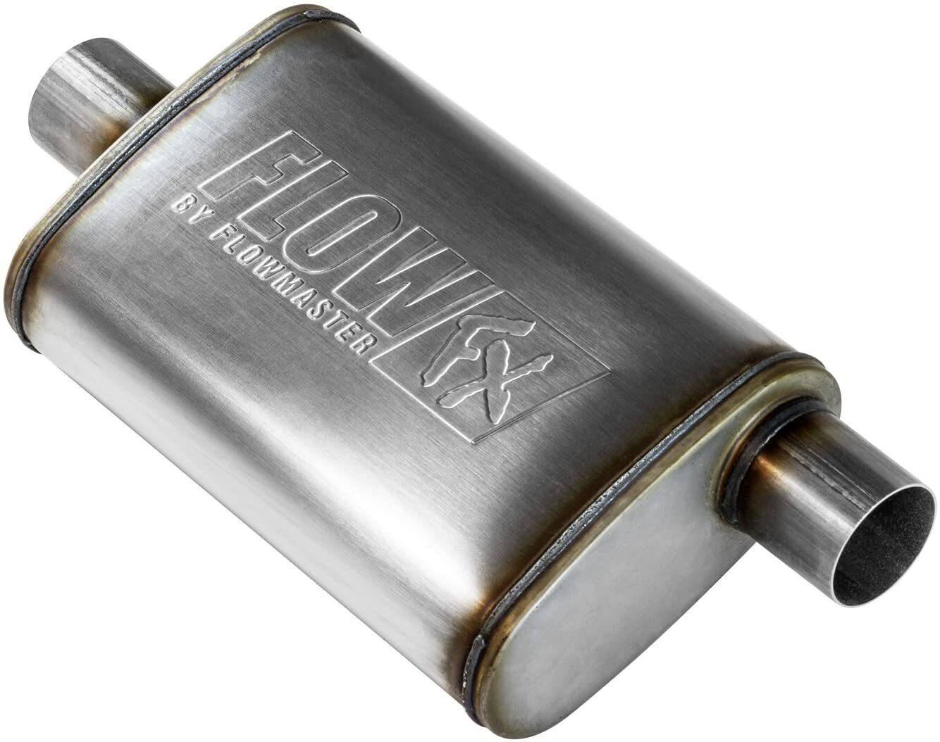Flowmaster 71226 FlowFX Muffler 409S 2.5" Offset In / 2.5" Center Out - 2 Pack