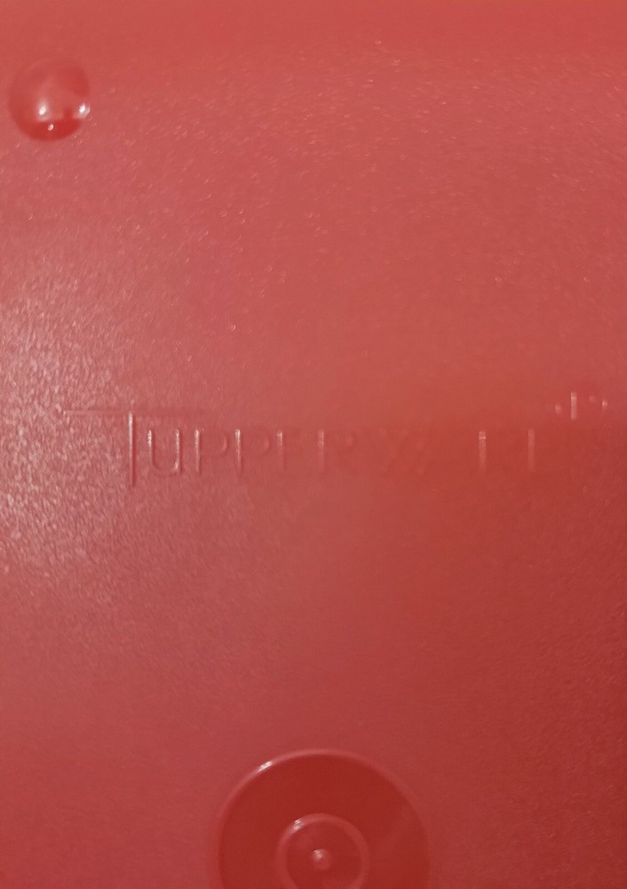 4 sheer TUPPERWARE DIVIDED DINING TRAYS stackable picnic lunch cafeteria camping