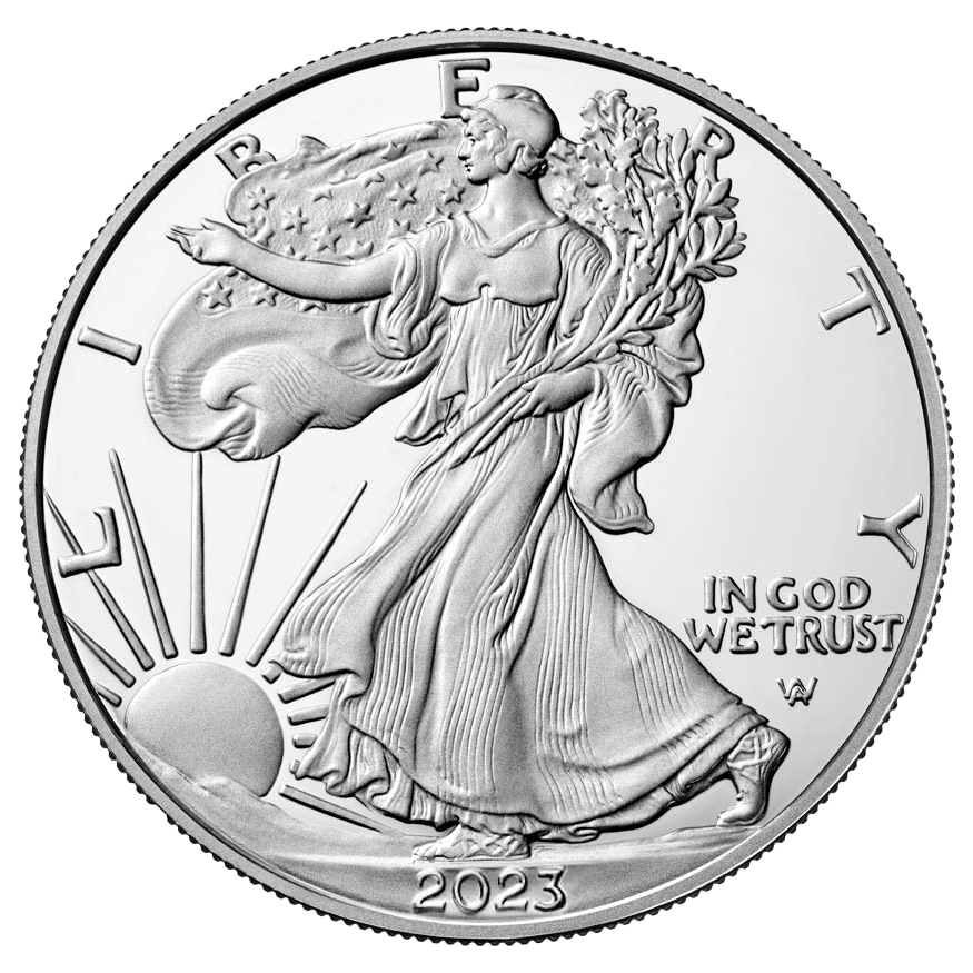 2023-W Proof $1 American Silver Eagle Box, OGP & COA