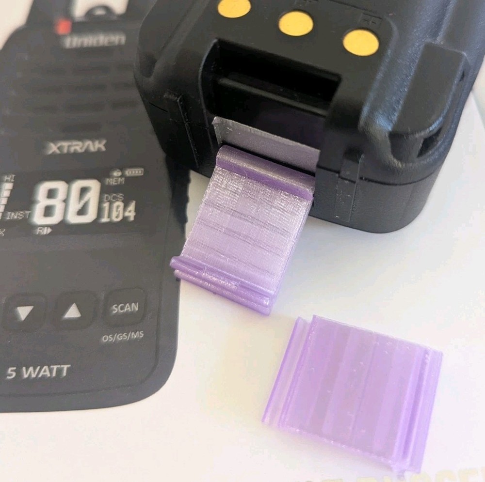Replacement Uniden XTRAK 50 PURPLE Battery Retaining Clip HandHeld UHF Radio