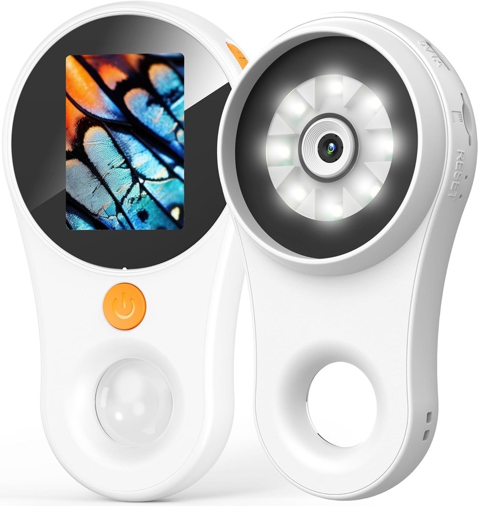 Portable 500x Digital Microscope with 2.0'' IPS Screen & LED Light - USB Ready