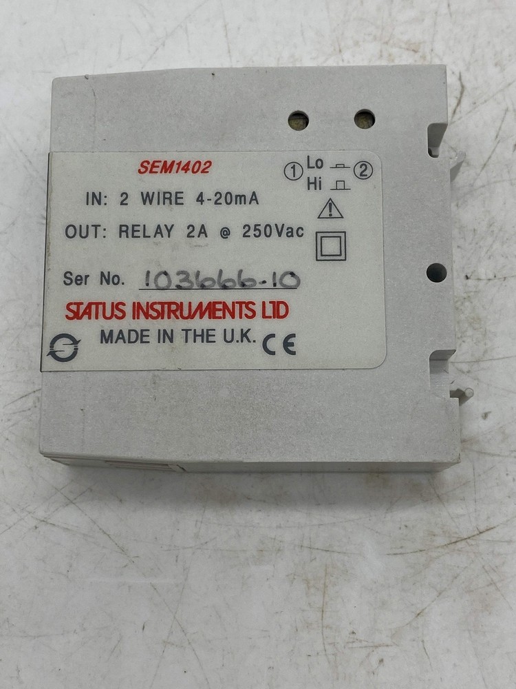 Status Instruments SEMI1402 Dual Loop Trip Amplifier (Used)