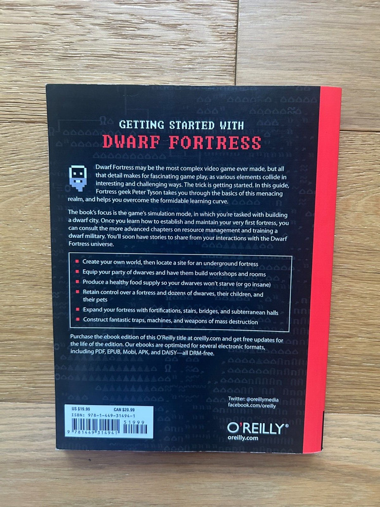 Getting Started with DWARF FORTRESS by Peter Tyson 2012 Paperback Book