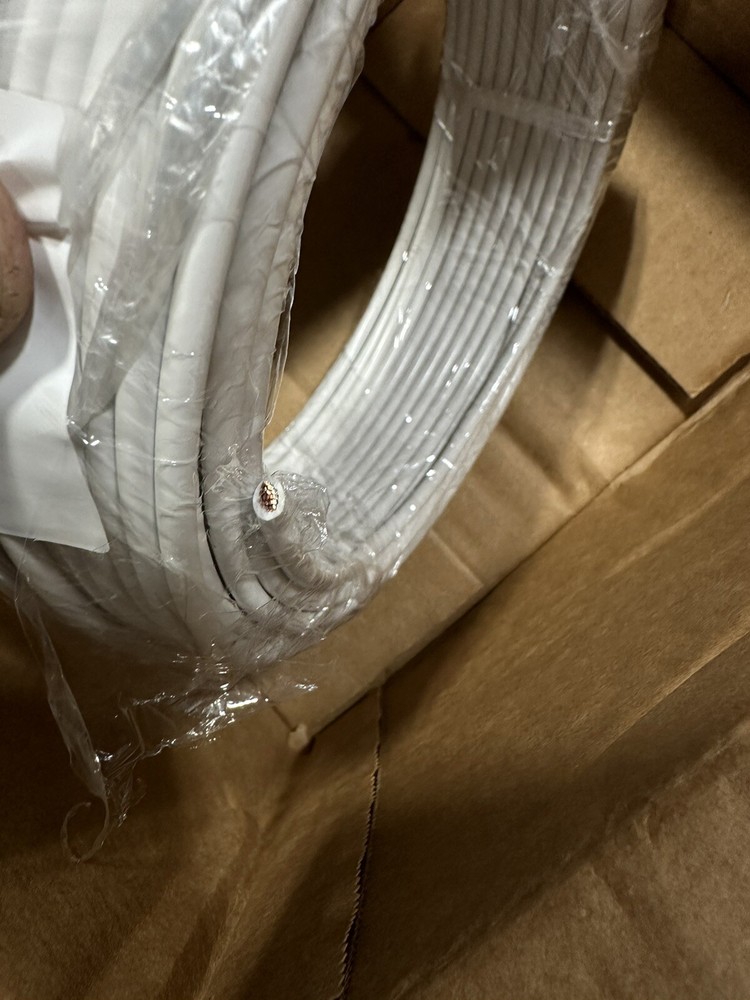 WR61WH-100 Wells Bulk Primary Wire (White, 10G)