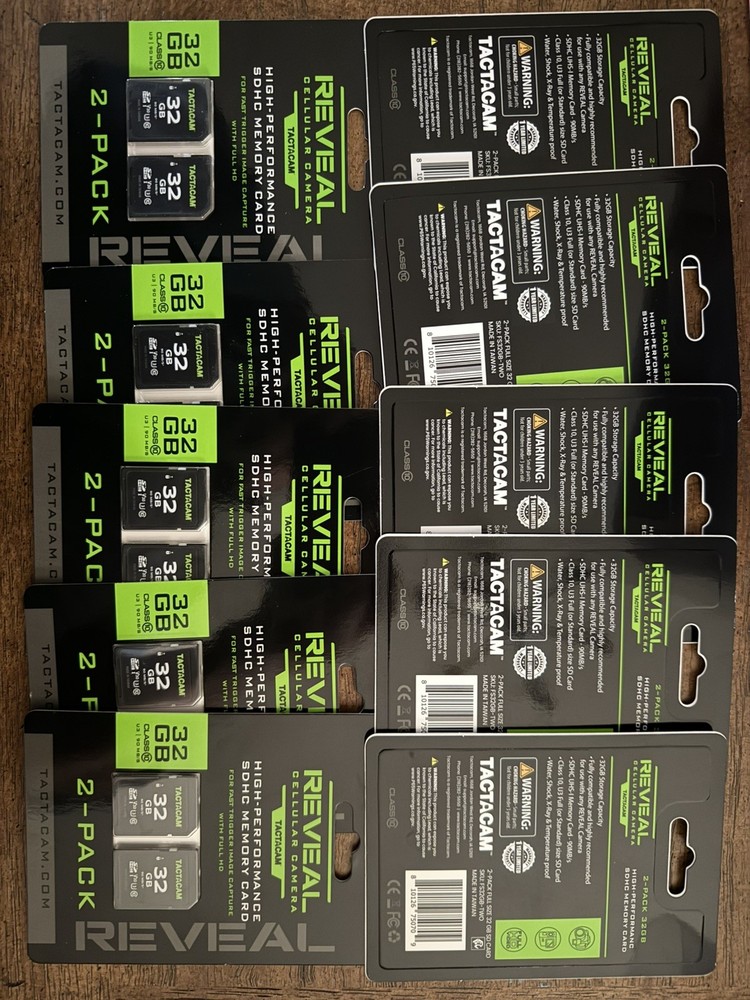 10 Pack Reveal Cellular Camera High Performance SDHC Memory Card 32GB 2PACK