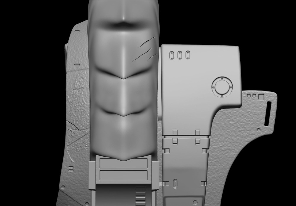 Predator Armor Bust Scale 1:1 File STL-OBJ For 3D Printing
