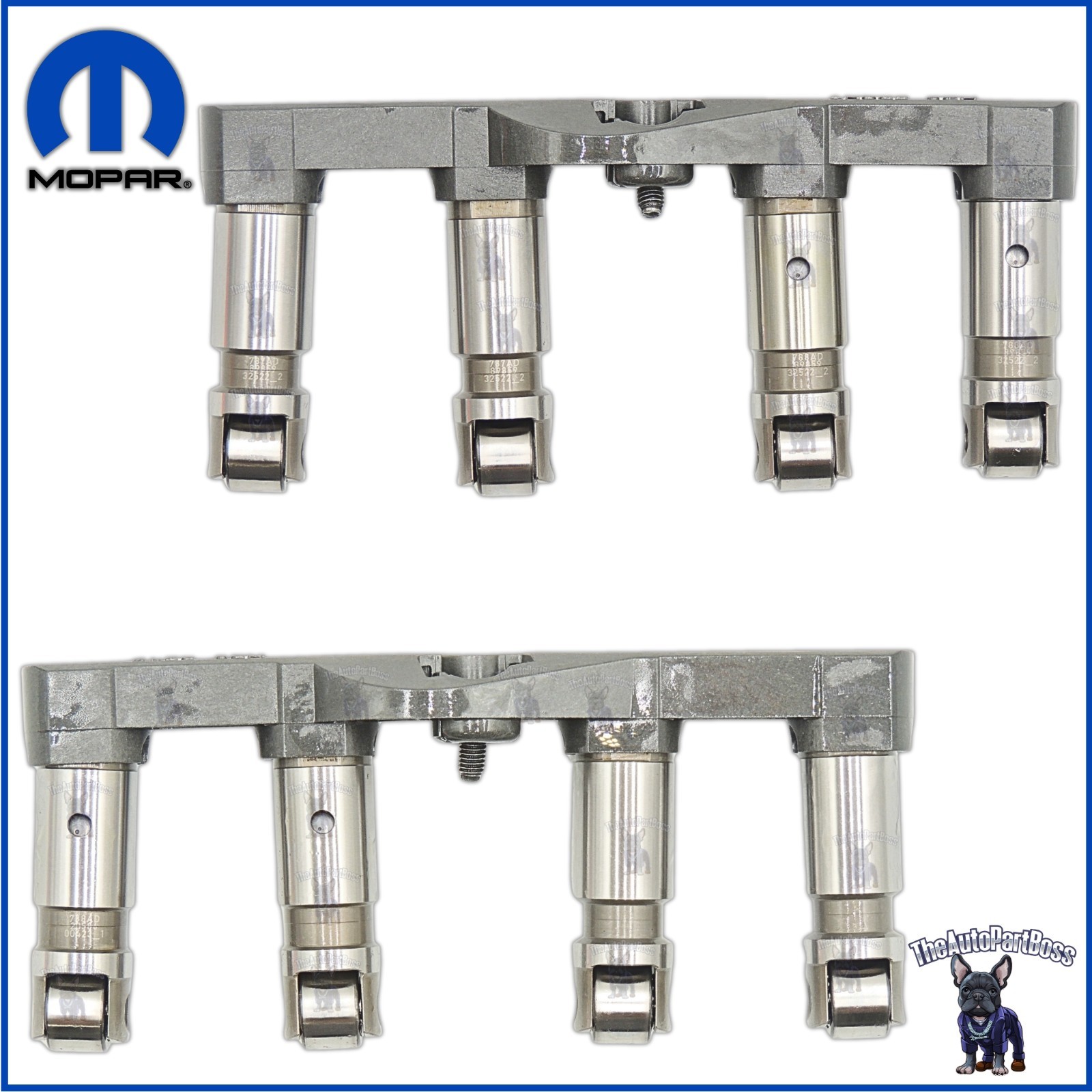 Hydraulic Lifters Complete SET Front & Back OEM Mopar 2X 5038785AD 2X 5038786AD