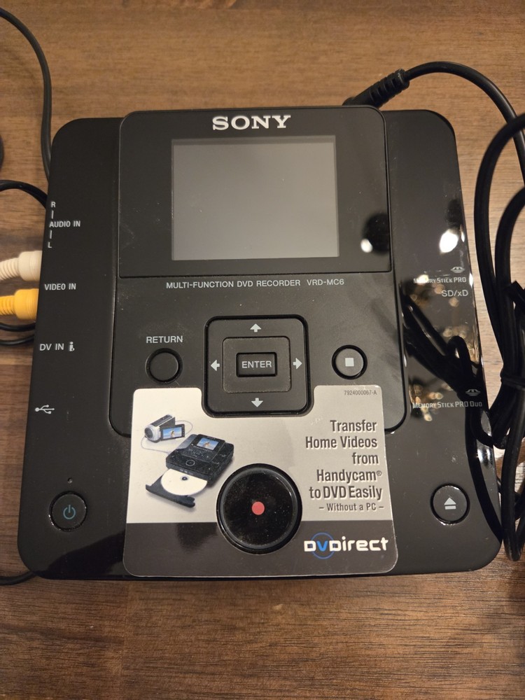 Sony DVDirect VRD-MC6 Multi-Function DVD Recorder - Functional W/ Charger!