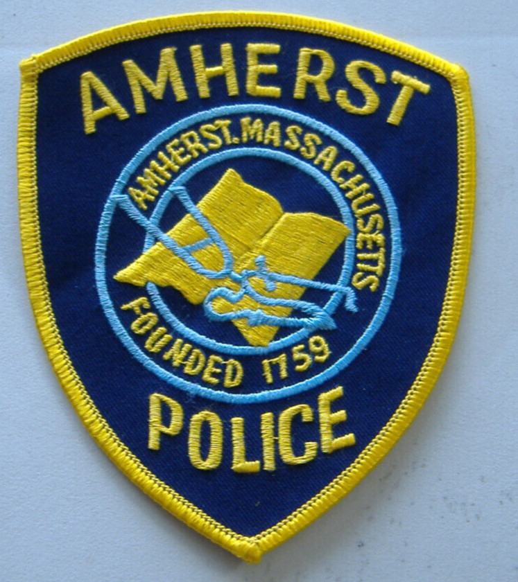 AMHERST  MASSACHUSETTS   POLICE FABRIC   PATCH