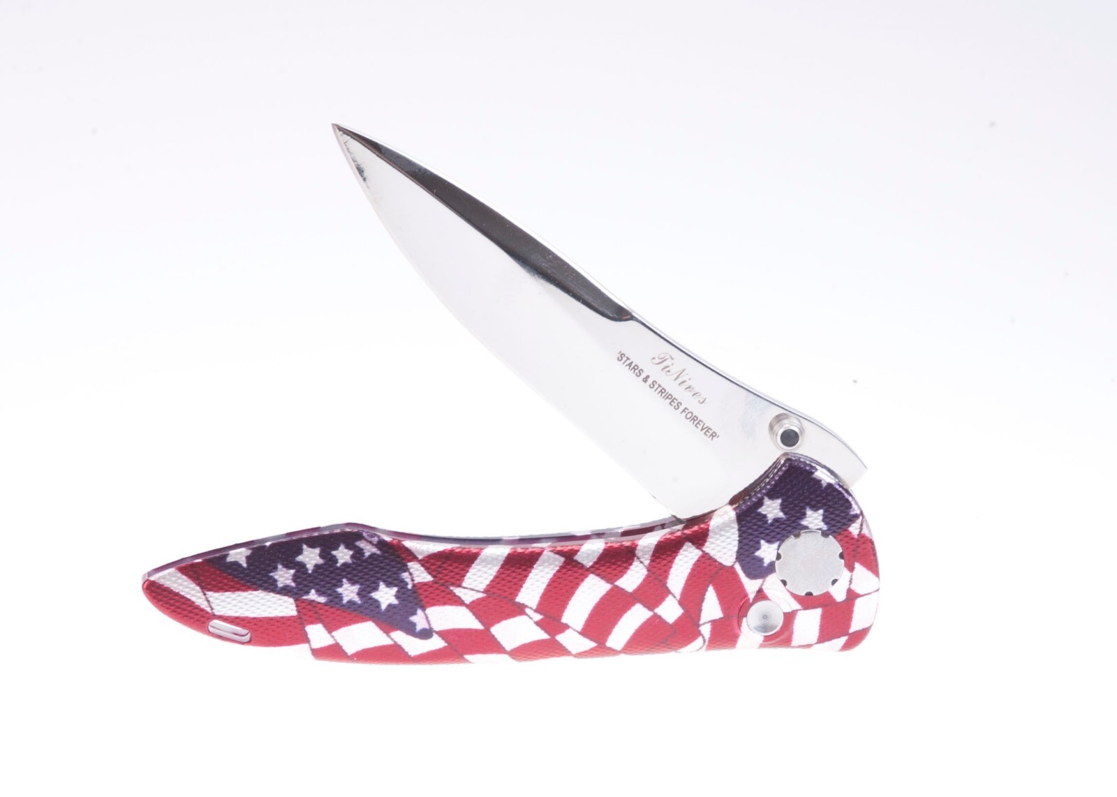 Vintage USA TiNives Stars and Stripes Knife CNC Tolerance