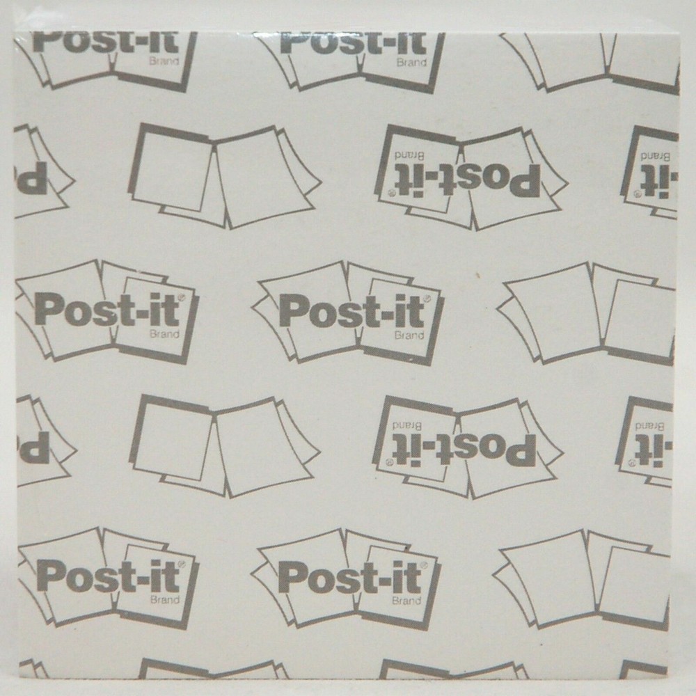 2400 Post-It Brand SHEETS Note Pad Monogram-V White Sticky Notes 3x3" Square NEW