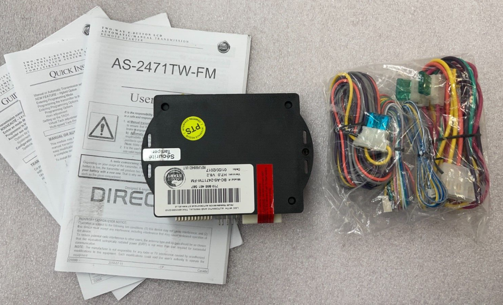 AutoStart Remote Car Starter AS-2471TW-FM Replacement Module Auto Start