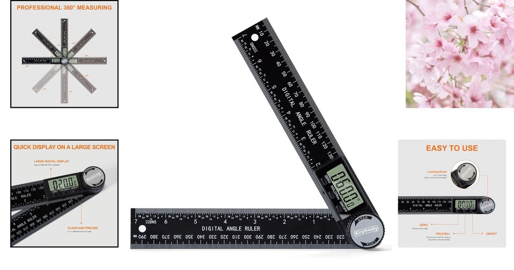 7-Inch Digital Angle Finder Protractor - Precision Tool for Carpentry & DIY