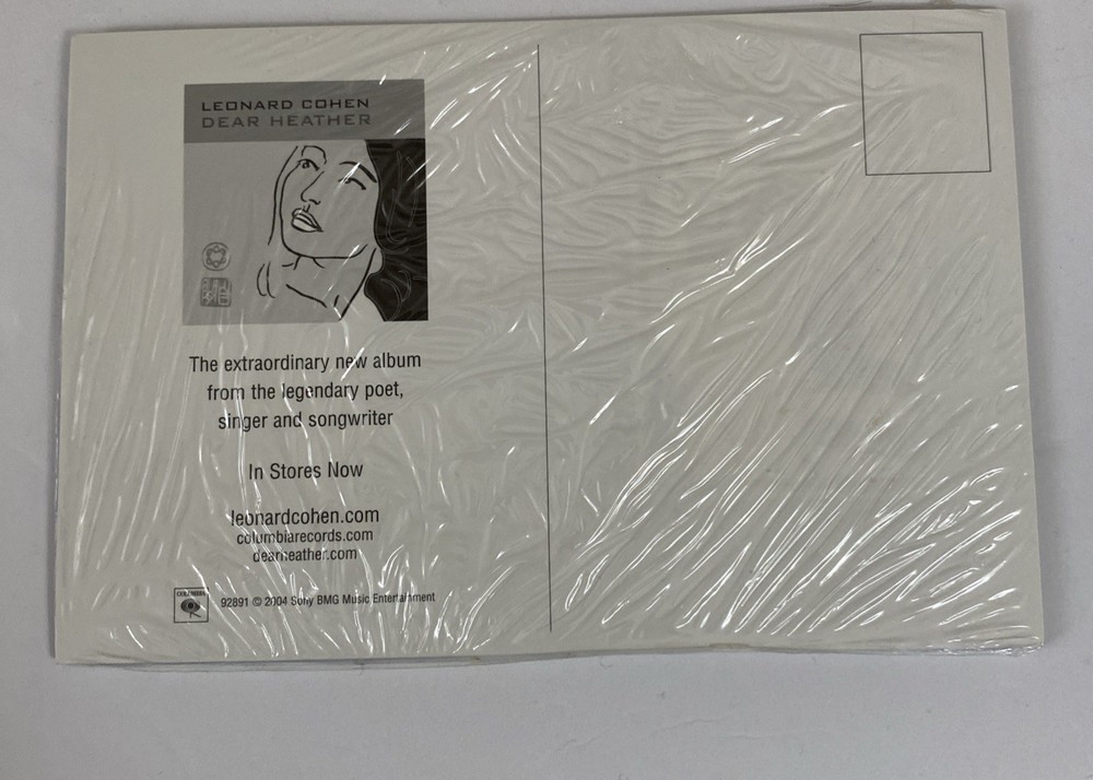 Leonard Cohen Official 2009 Tour Program And Postcard Set