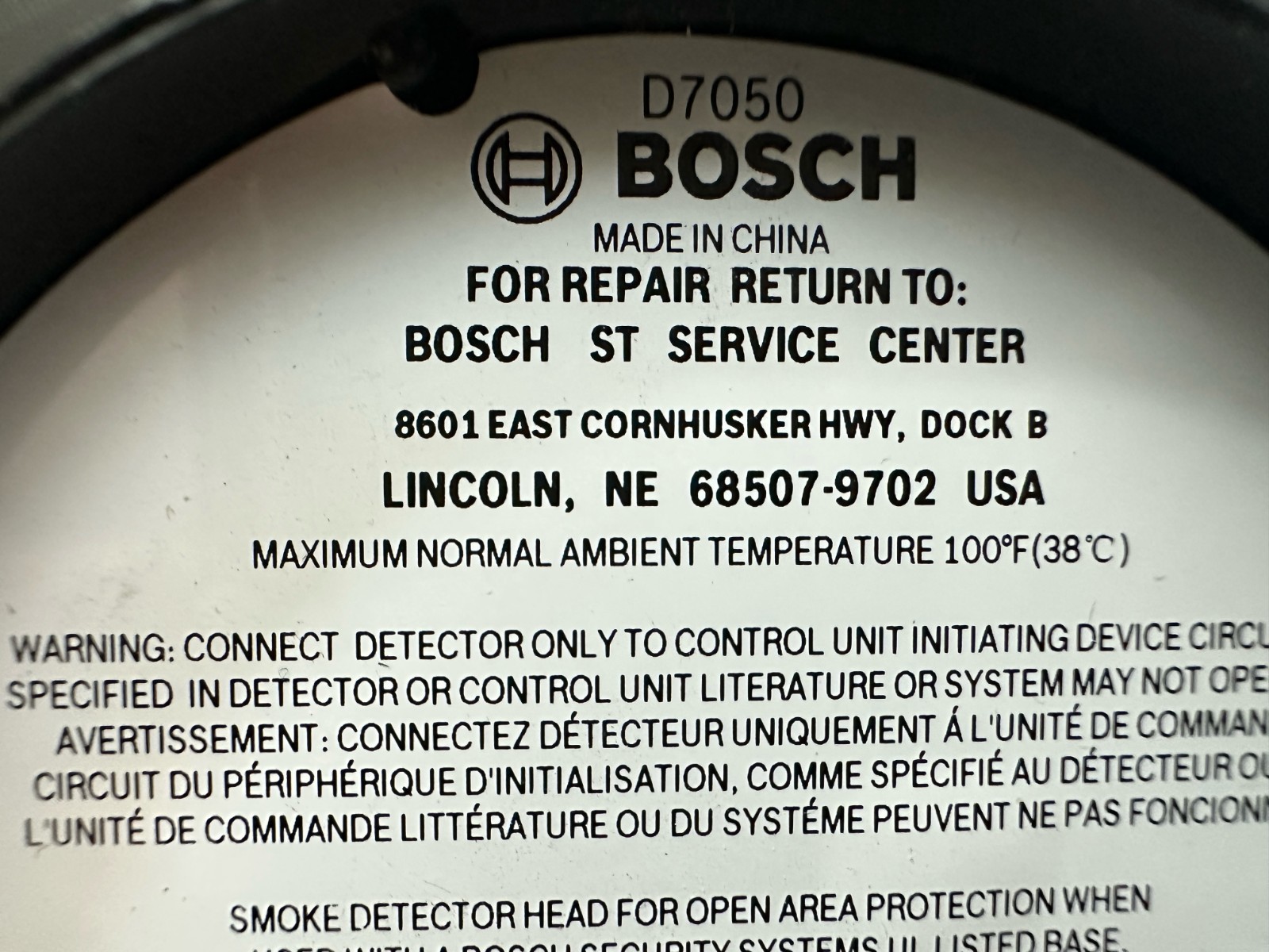 BOSCH D7050 Multiplex Photoelectric Smoke Detectors FREE SHIPPING !!!