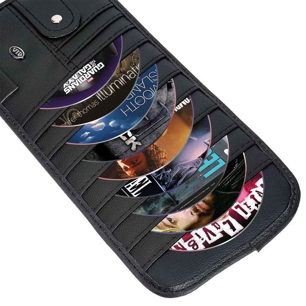 Sun Visor CD Case Holder for Car Multi-Function Visor Organizer for CD/DVD NEW