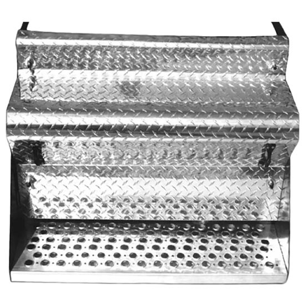 BESTfit Diamond Plate Aluminum Battery Box, 34 Inch For Kenworth