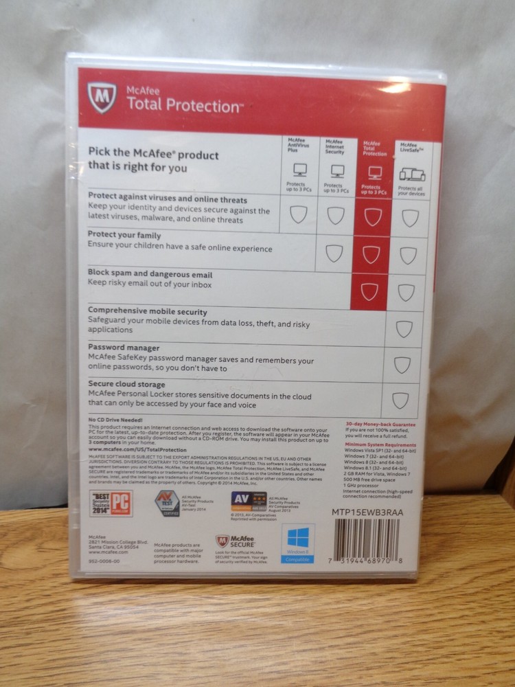 McAfee Total Protection 2015 | 3 Devices