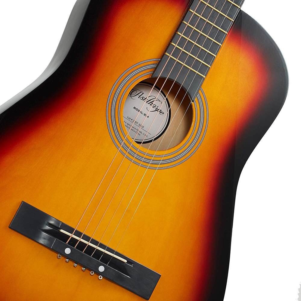 Ashthorpe 38-Inch Beginner Acoustic Guitar Package (Sunburst), Basic Starter Kit
