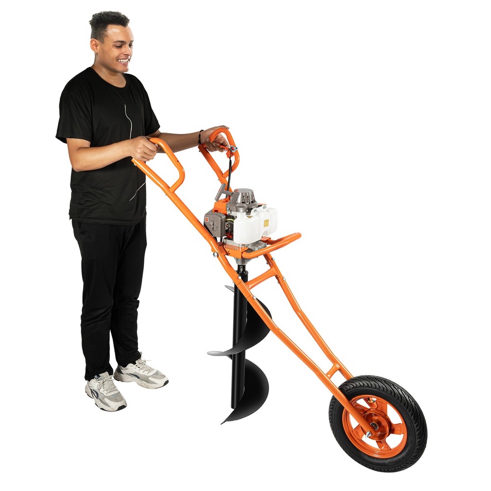 63CC 3HP 2-Stroke Ground Auger Post Hole Digger Drilling Borer Machine & 11" Bit
