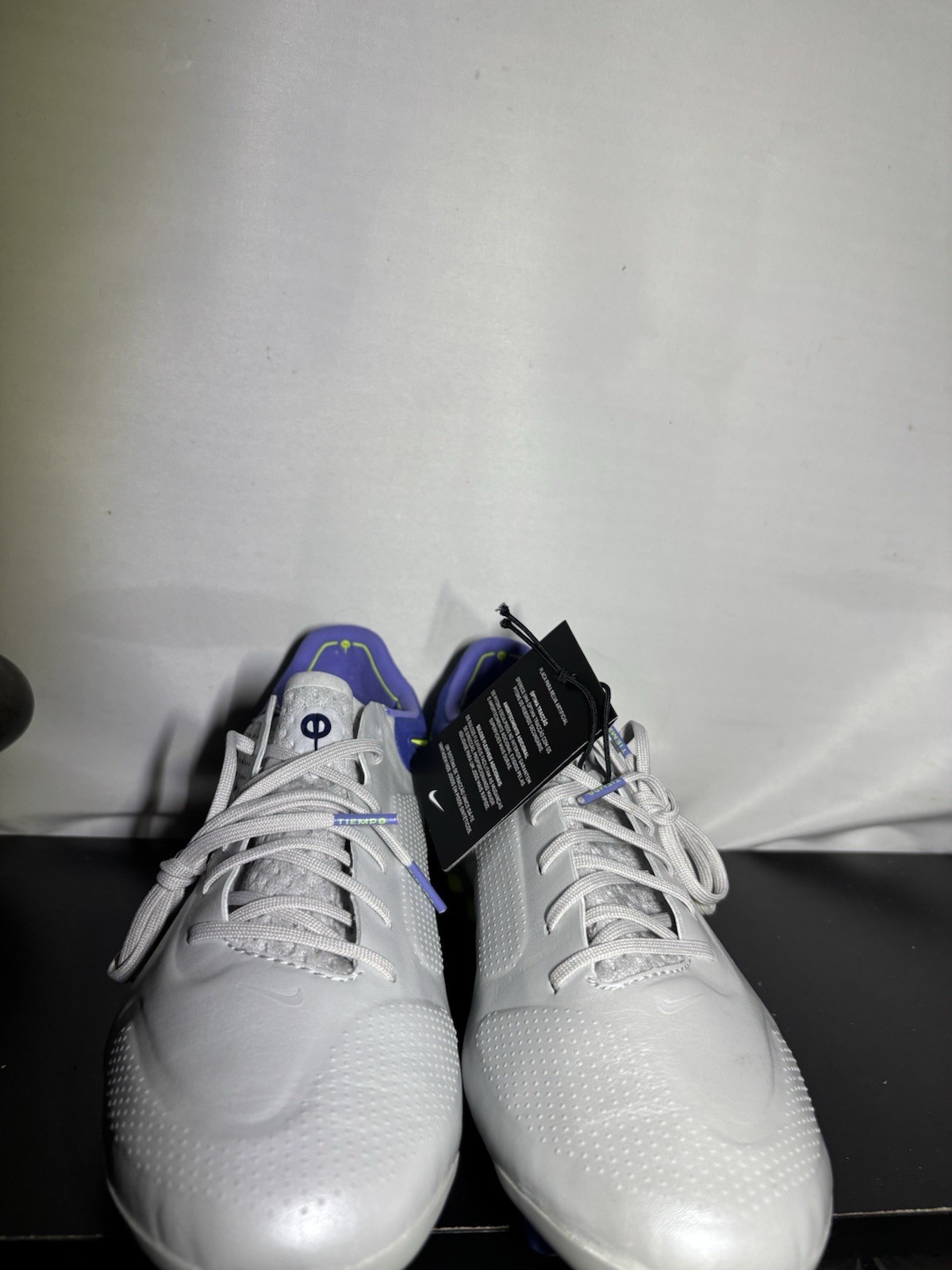 Nike Tiempo Legend 9 Elite AG DB0824-076 Gray Blue Soccer Cleats Men's Size 10.5