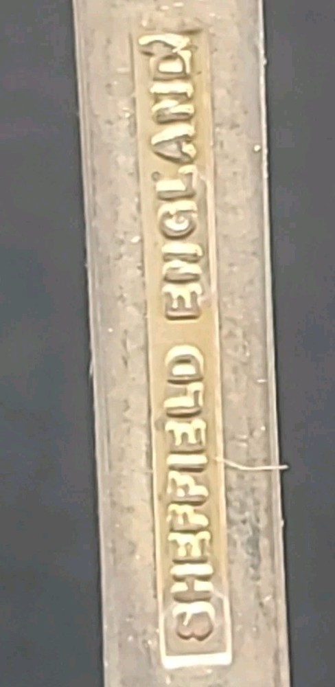 Vintage Sheffield England Silver Plated Pierced Serving Spoon