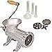 Cast Iron Table Mount Meat Grinder - Mincer Includes Two 3/4" Cutting Disks