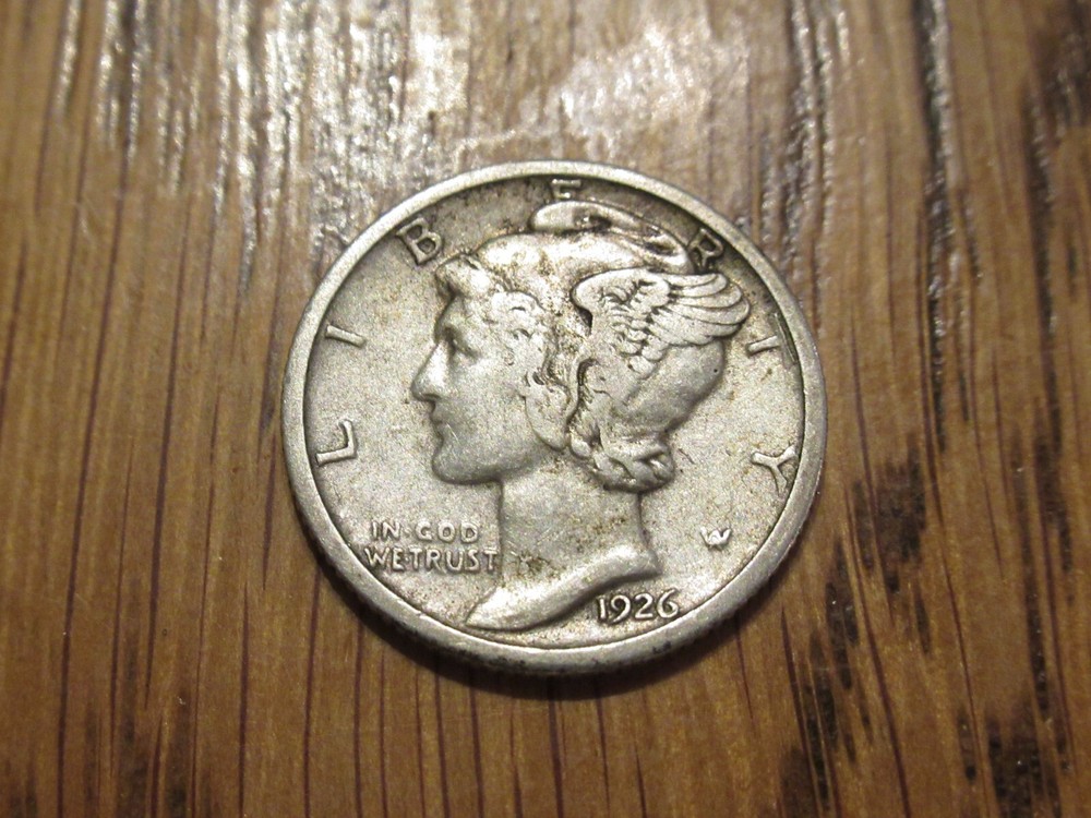 1926 P Silver Mercury Dime XF k
