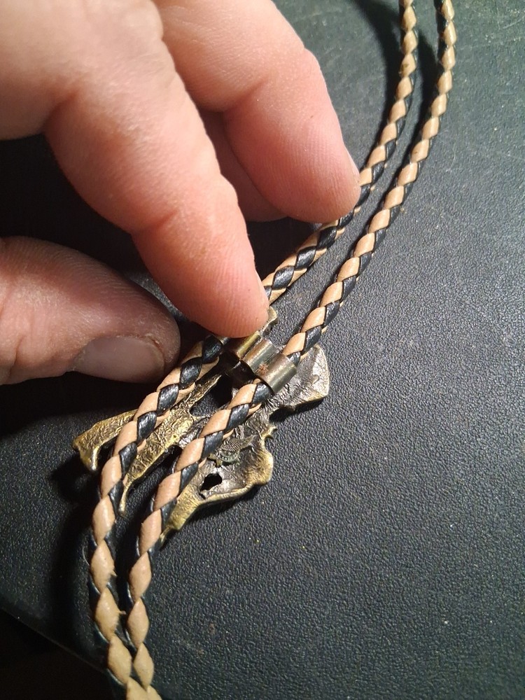 Vtg Square Dancers Bolo Tie