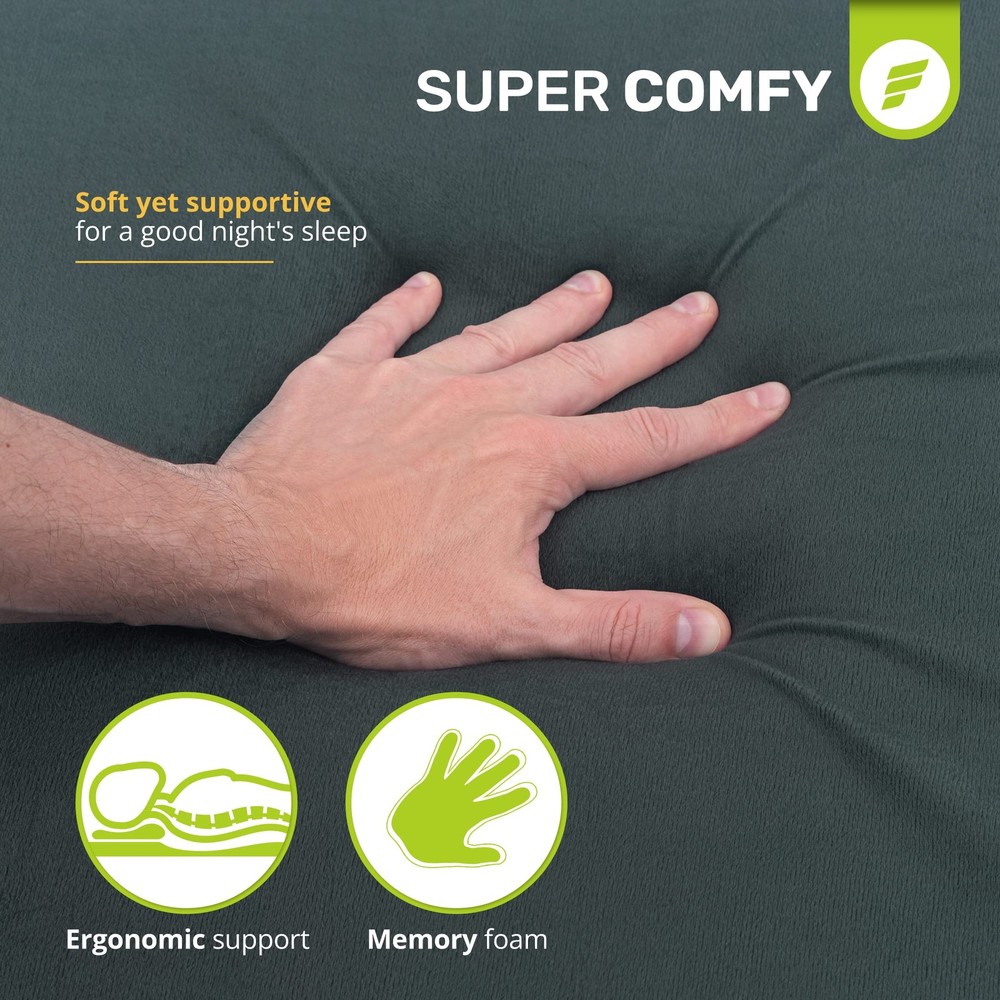 Sleeping Pad for Camping Mattress – Thick, Extra Supportive 2-Layer Foldable ...