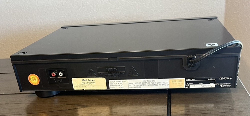 Denon DCD-600 Single Disc PCM Audio Super Linear CD Player - AS IS!
