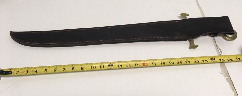 27” Leather Case Sword 440SS USA