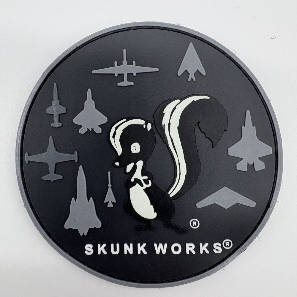 Lockheed Martin® Skunk Works® PVC Patch, 3.5 inch, Hook and Loop